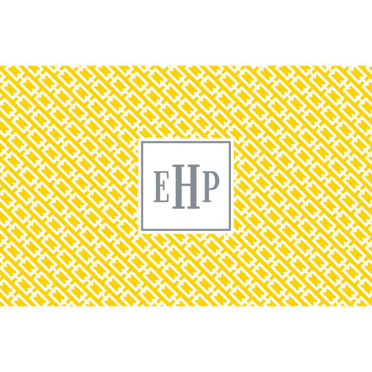 Yellow Chain Link Placemats